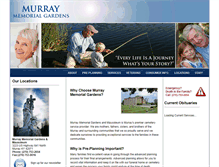 Tablet Screenshot of murraymemorialgardens.com